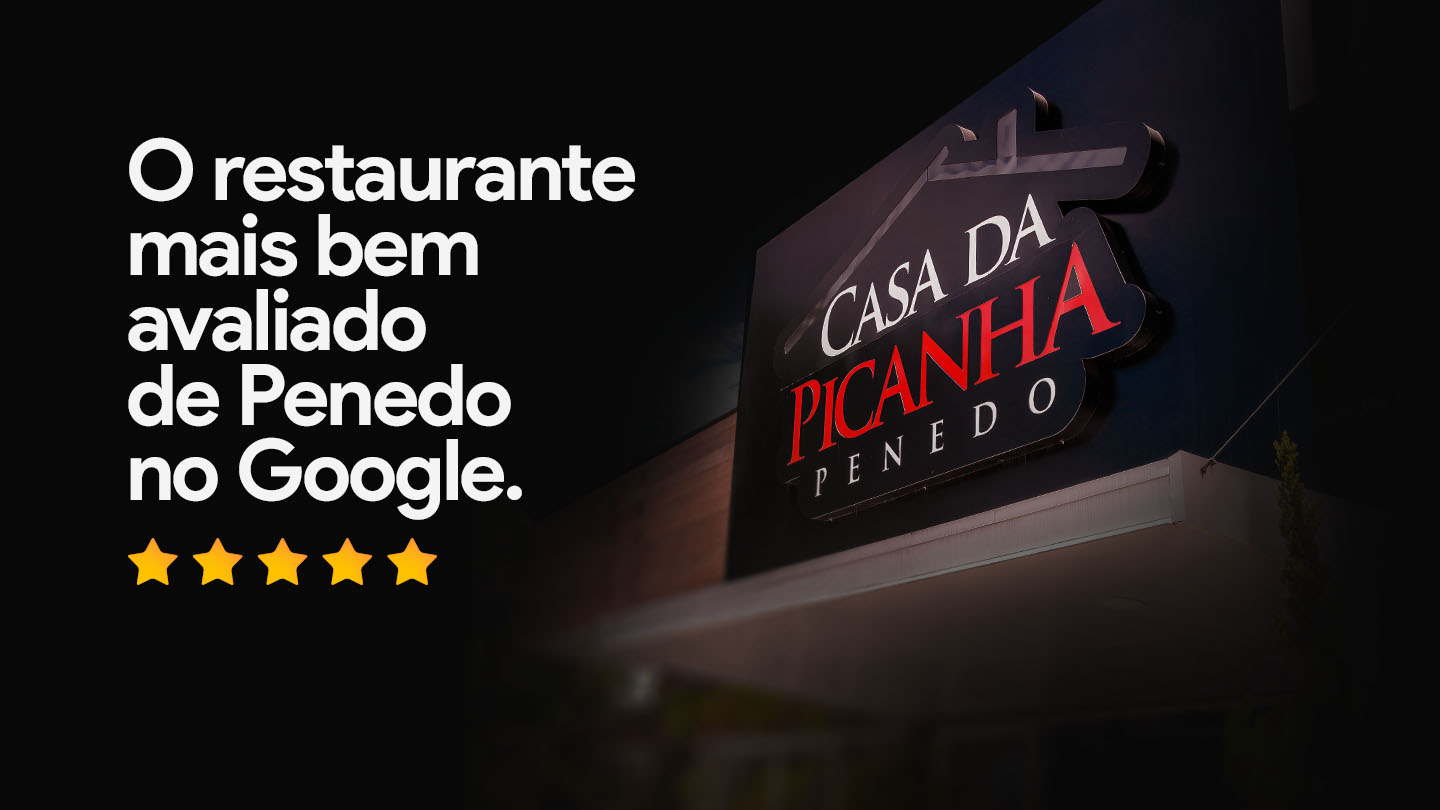 Casa da Picanha Penedo — O restaurante mais bem avaliado de Penedo no Google. Picanha importada. Experiência premiada.